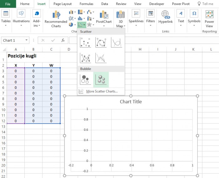 Decorating the Christmas tree Excel
