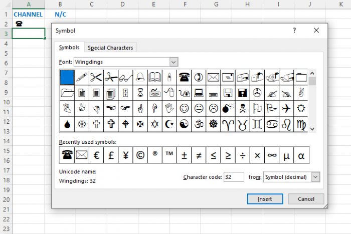 Picturesque labels Excel